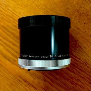 Vintage Vivitar Automatic Teleconverter 3x-4 [FL-FD], case and extra lens case